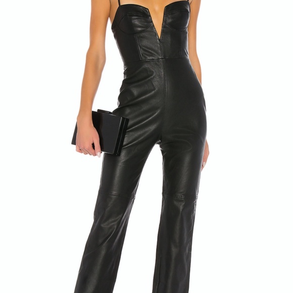 Camila Coelho Pants - Camila Coelho Zofia Leather Jumpsuit